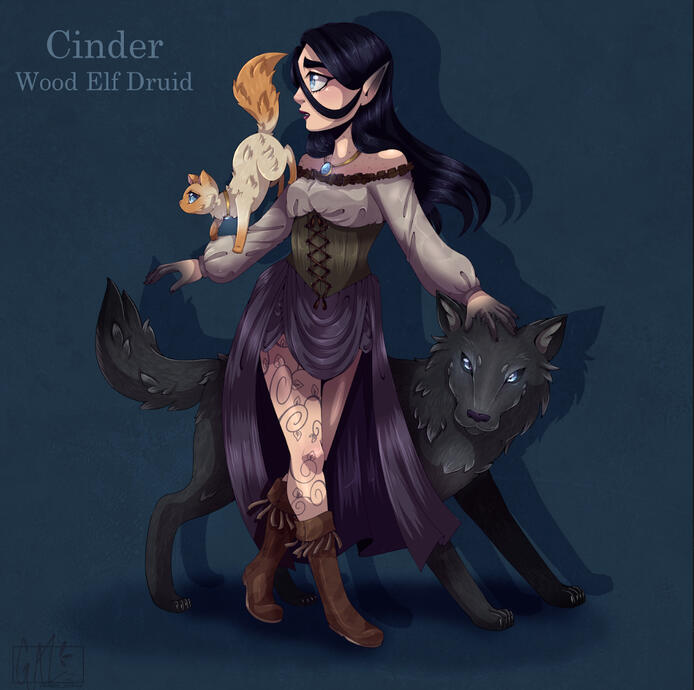 Cinder (Digital, 2025 - Private Commission)